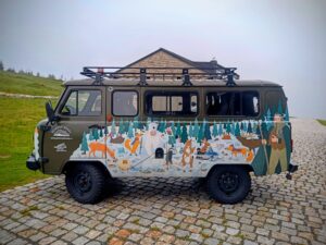Hippie car.