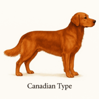 Canadian type Zlatý retrívr canadian type