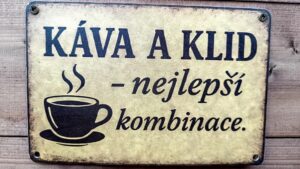Tuhle ceduli by měl mít člověk i doma. Kavárnička U Růži: latte art, Holá Řiť a foto fobie 13