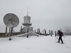 burst Český les nalehko na sněžnicích 8